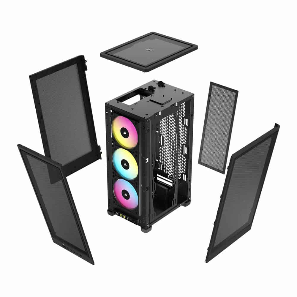 (image for) Corsair 2000D RGB Airflow Black Mini-ITX Case